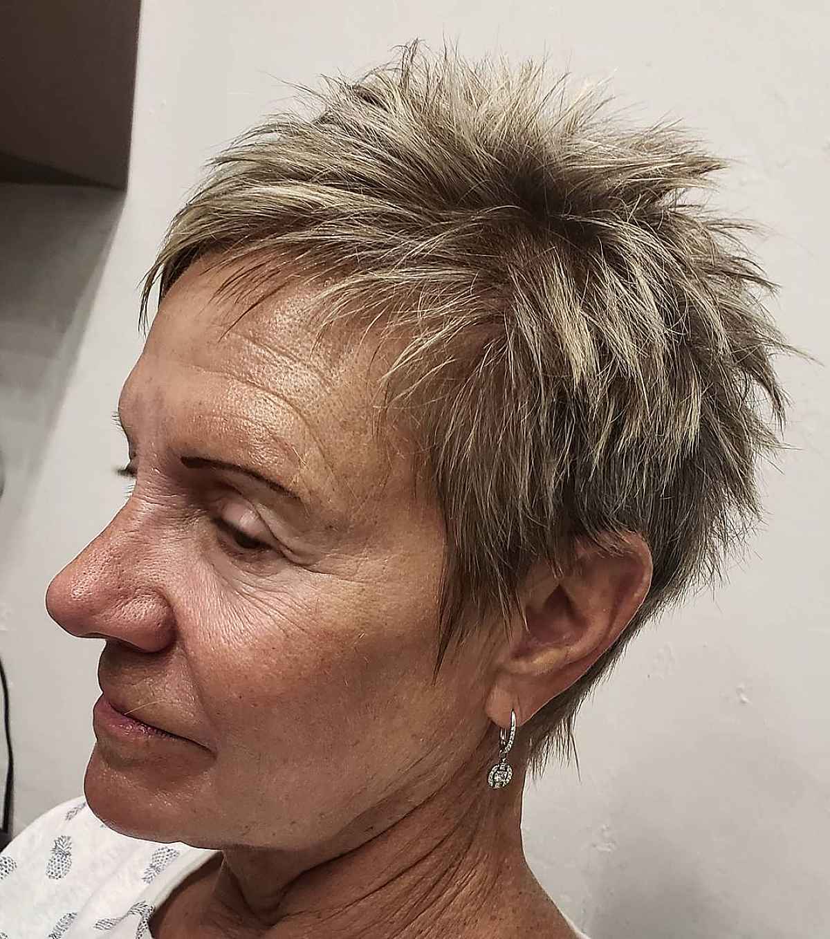 Grandma-Inspired Short Spiky Pixie