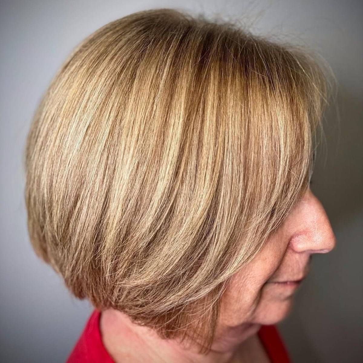 Angled Bob for Mature Ladies