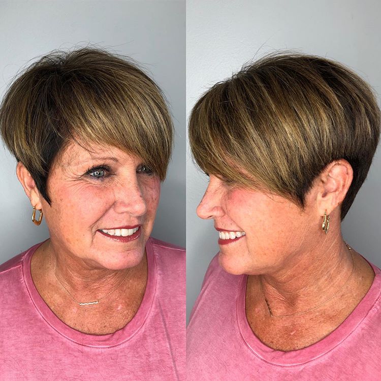 Extra Short Haircut for Women Over 60