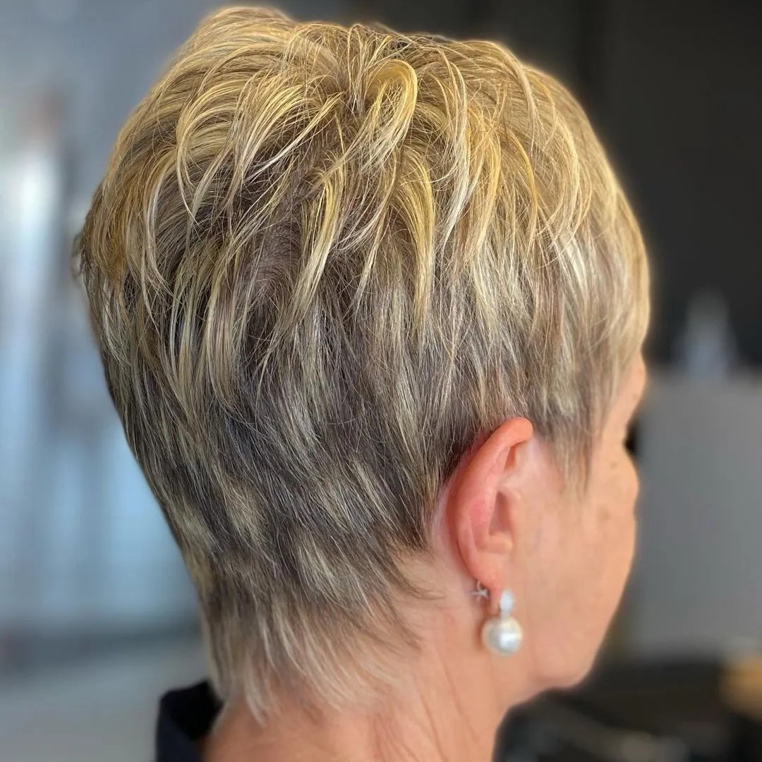 Pixie Hairstyle for Thin Hair Over 60