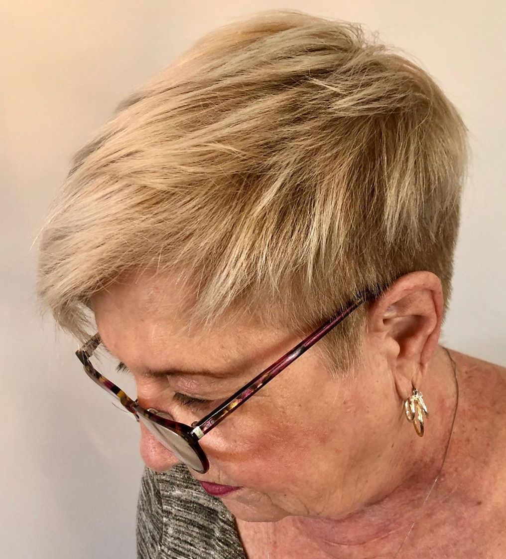 Low-Maintenance Short Haircut Over 60