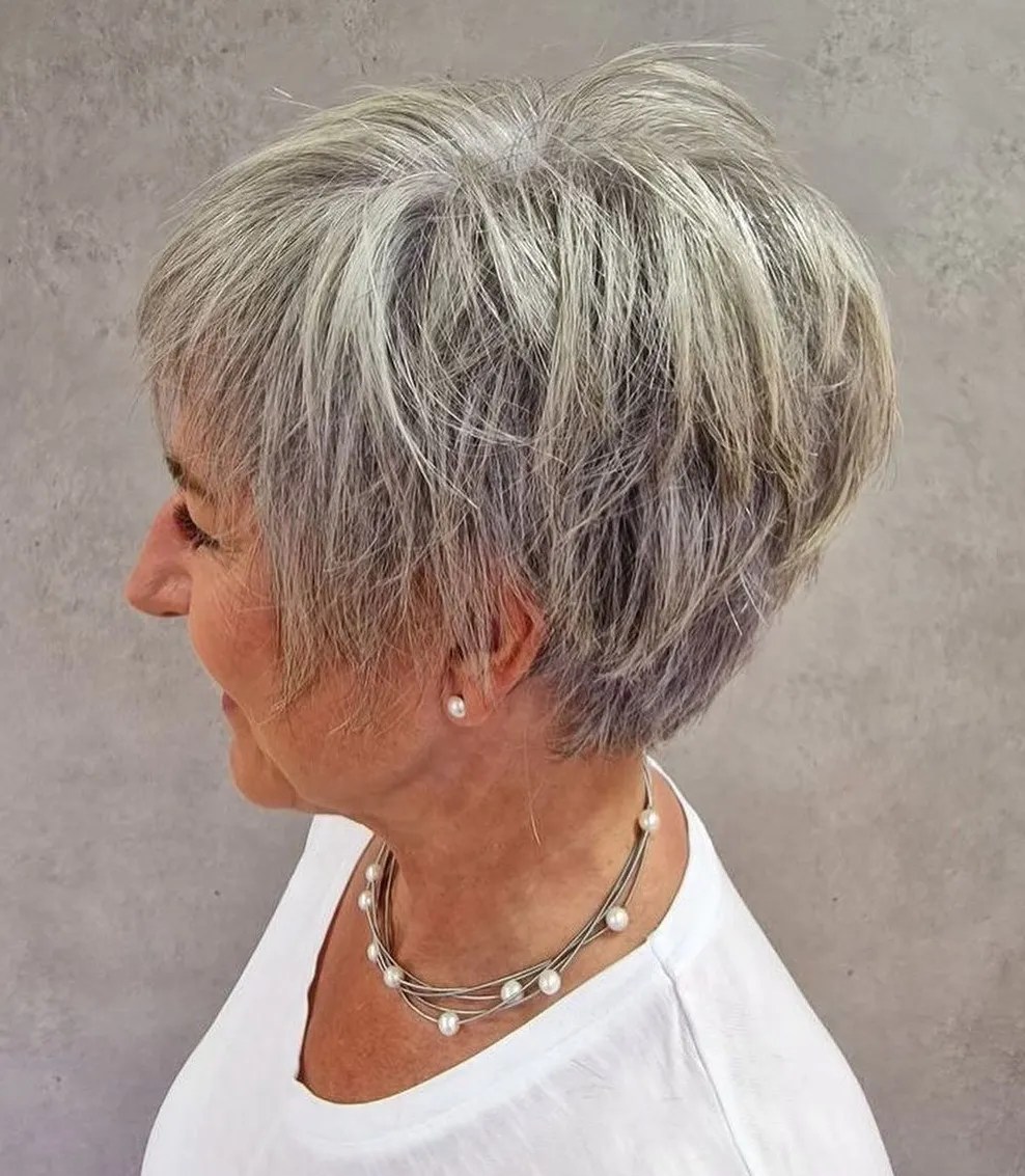 Over 60 Low-Maintenance Pixie Cut