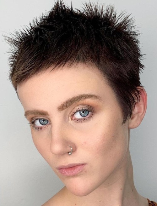 Short Spiky Pixie for Thin Hair