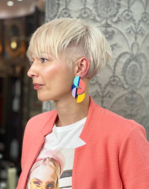 Platinum Blonde Sliced Undercut Bixie