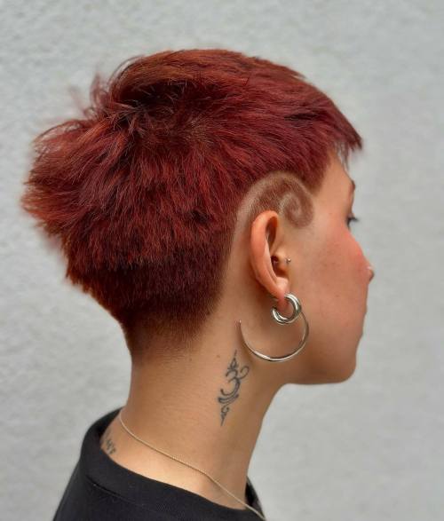 Women’s Short Bright Undercut Shag