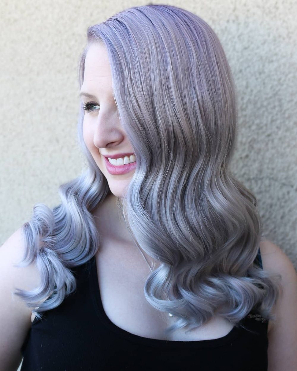 Light Metallic Purple Hair