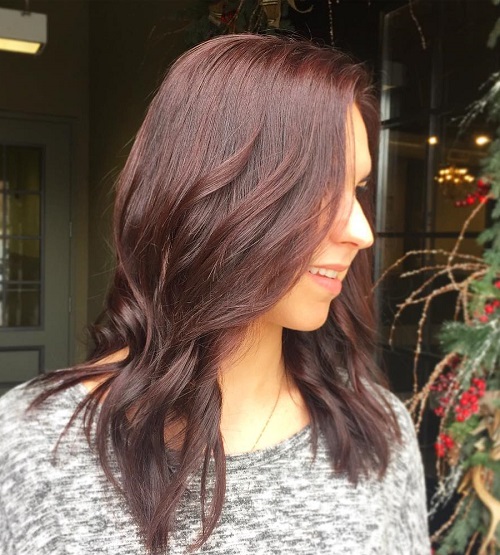 Medium Mahogany Hair Color