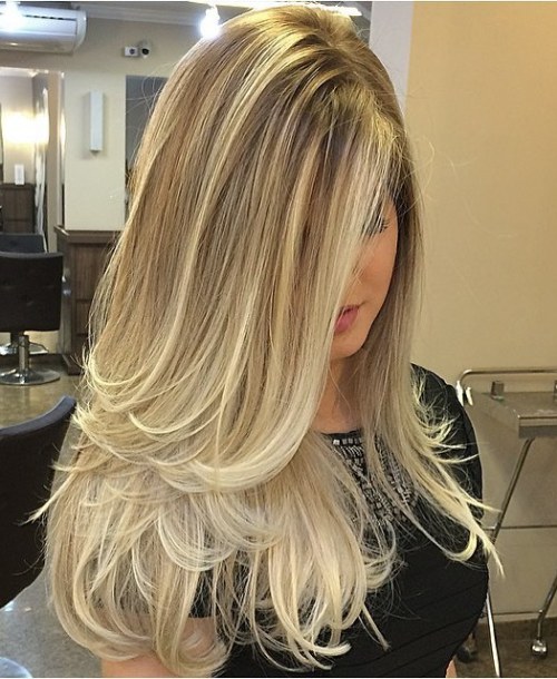 Long Blonde Ombre Hair