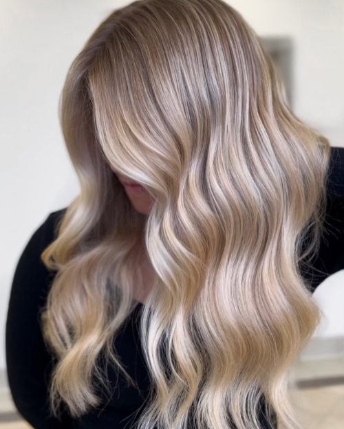 Caramel Cream with Silver Mist