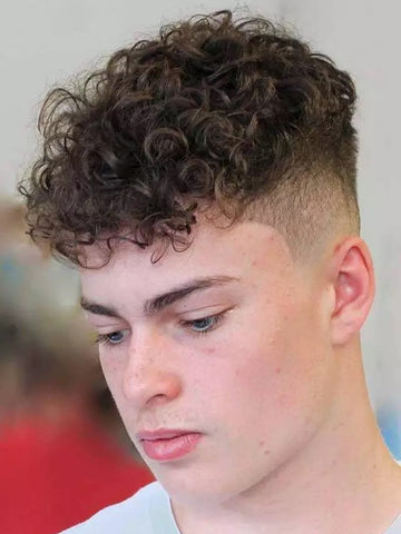 High Fade Haircut Curly Hair