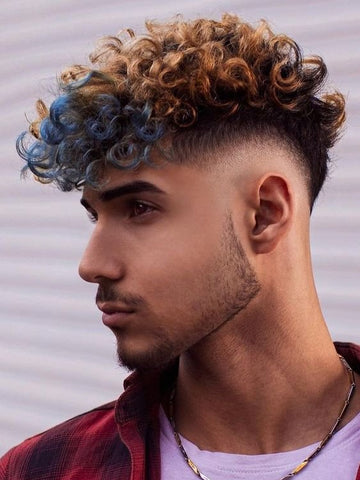 High Skin Fade Haircut Curly Hair