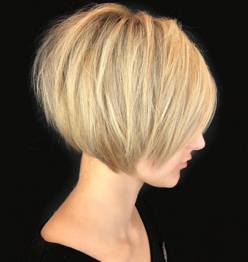 Short Blonde Bob Haircut For Thick Hair