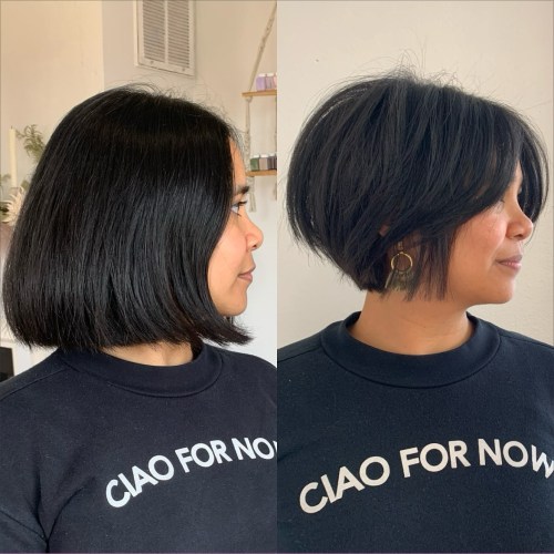 Stacked Bob for Thick Straight Hair