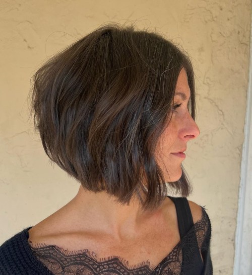 Chic Stacked Choppy Bob