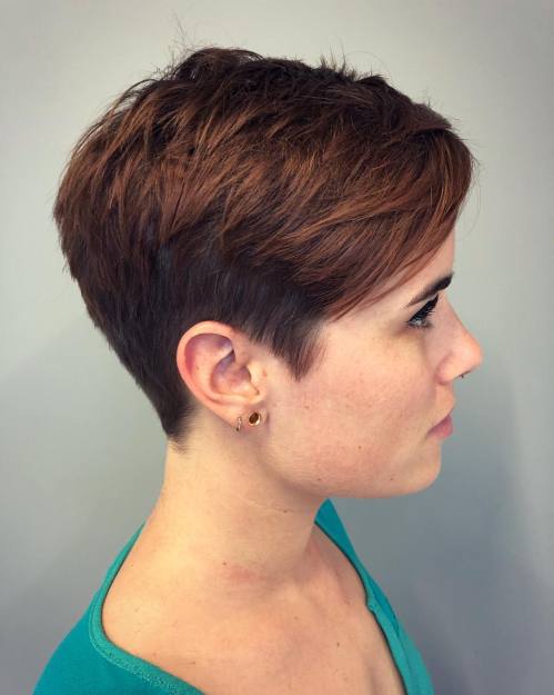 Short Choppy Two-Tier Pixie