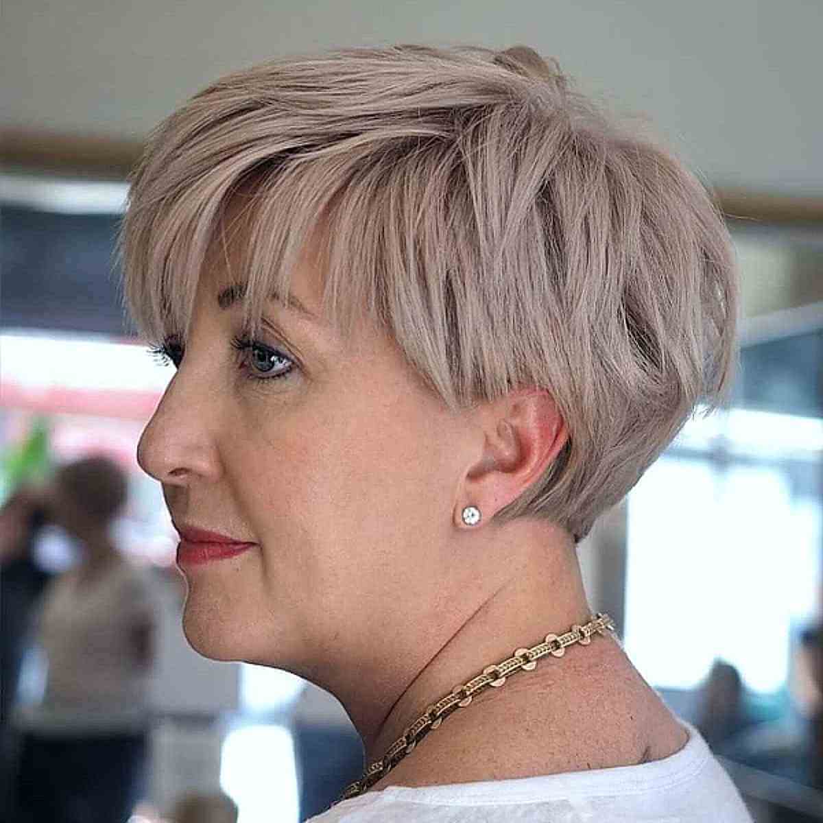 Blonde Piecey Textured Long Pixie