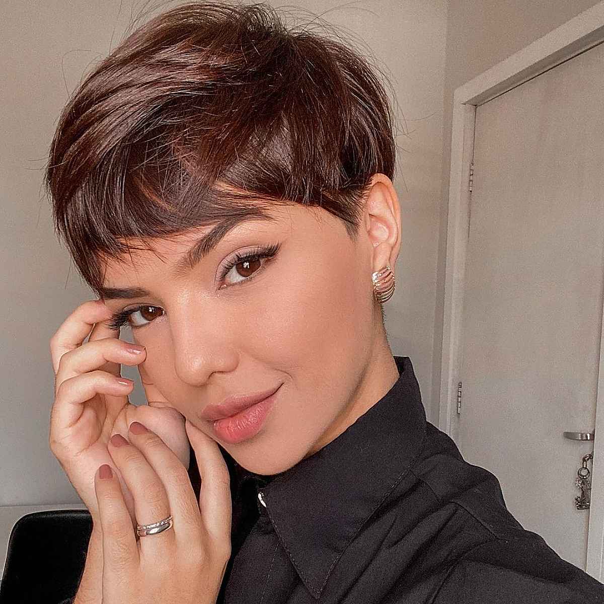 Classic Layered Pixie Haircut