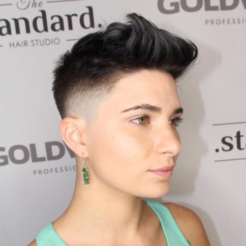 Very Short Undercut Haircut For Women