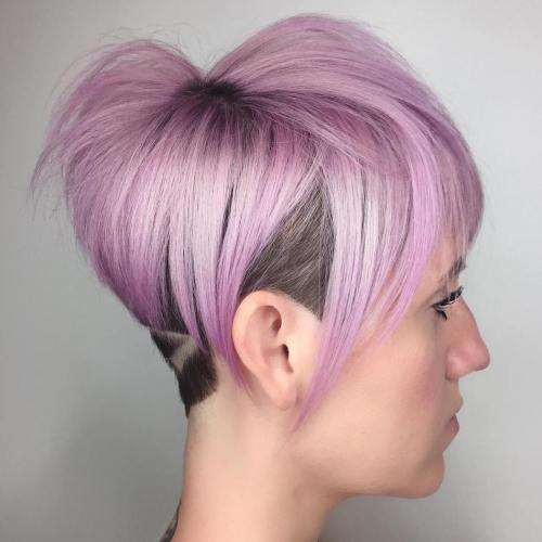 Lavender Pixie Bob Undercut