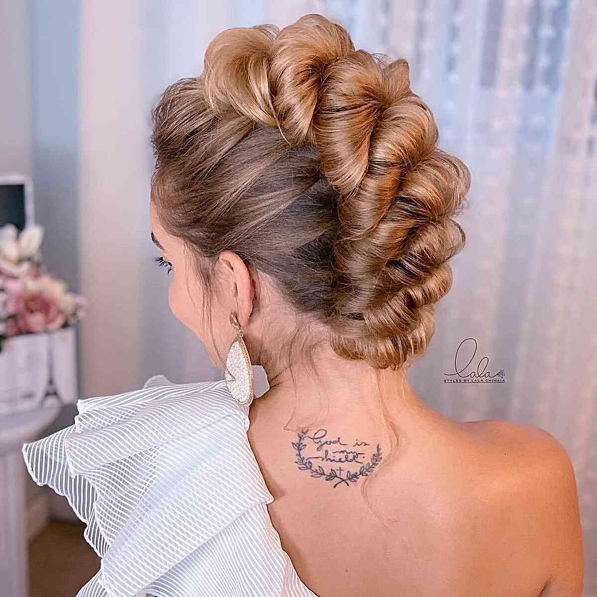 Trendy Braided Mohawk Updo