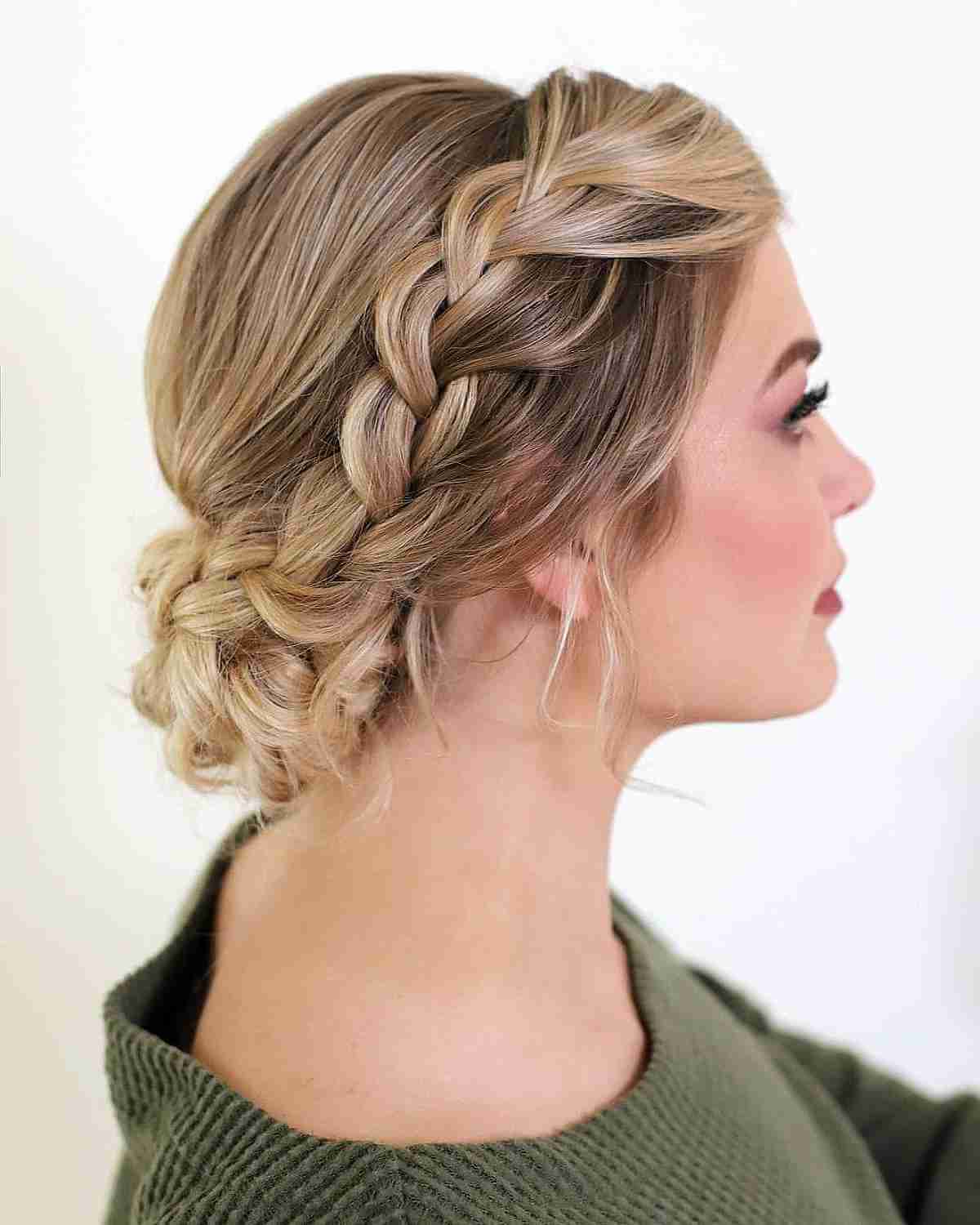 Beautiful French Plait Updo