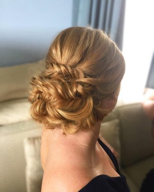 Pulled Apart Fishbone Braid Updo