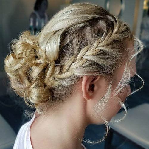 Sweeping Braided Updo