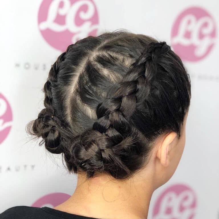 Easy Braided Updo for Short Hair