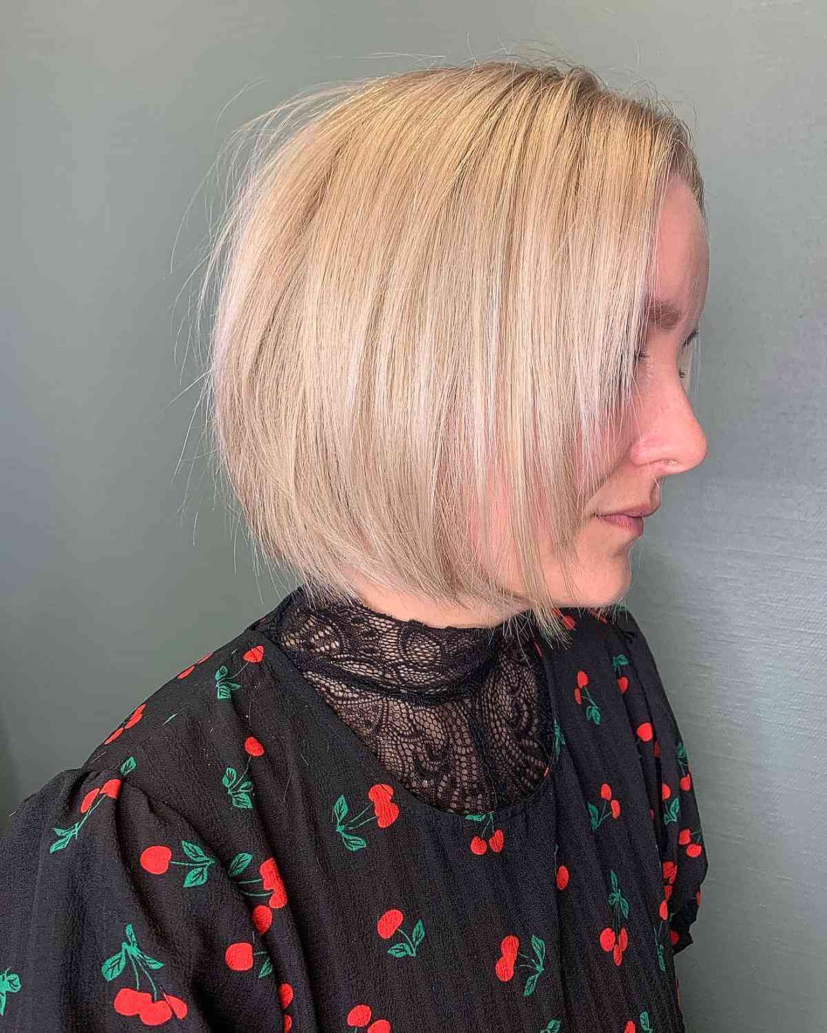 Layered Chin-Length Wispy Bob Cut for Fine Hair