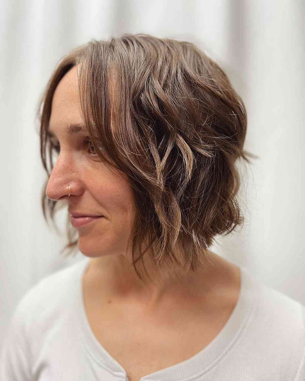 Short Razor Cut Shag with Layers for Thin Hair