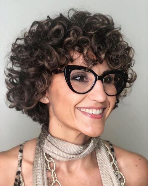 Neck Length Curly Bob Haircut