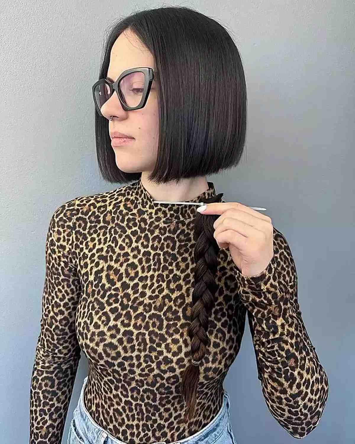 Low-Maintenance Soft Box Bob for Chin-length Cut