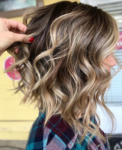 Lob Hairstyle For Thick Curly Hair