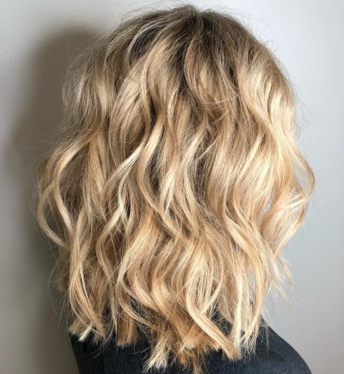 Medium Choppy Cut For Wavy Hair