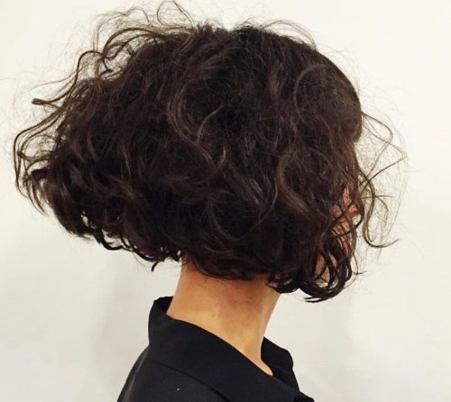 Extra Voluminous Short Messy Wavy Bob