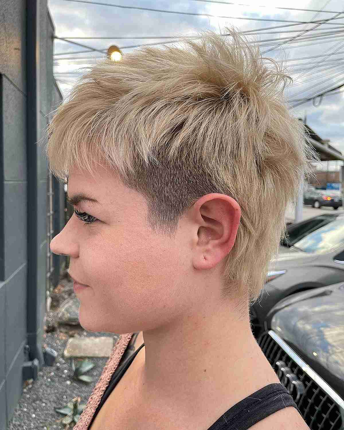 Textured Undercut Pixie Shullet