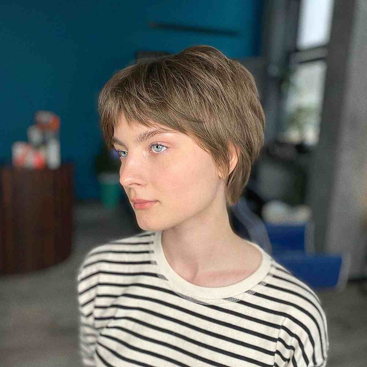 Modern Layered Pixie Shag Mullet