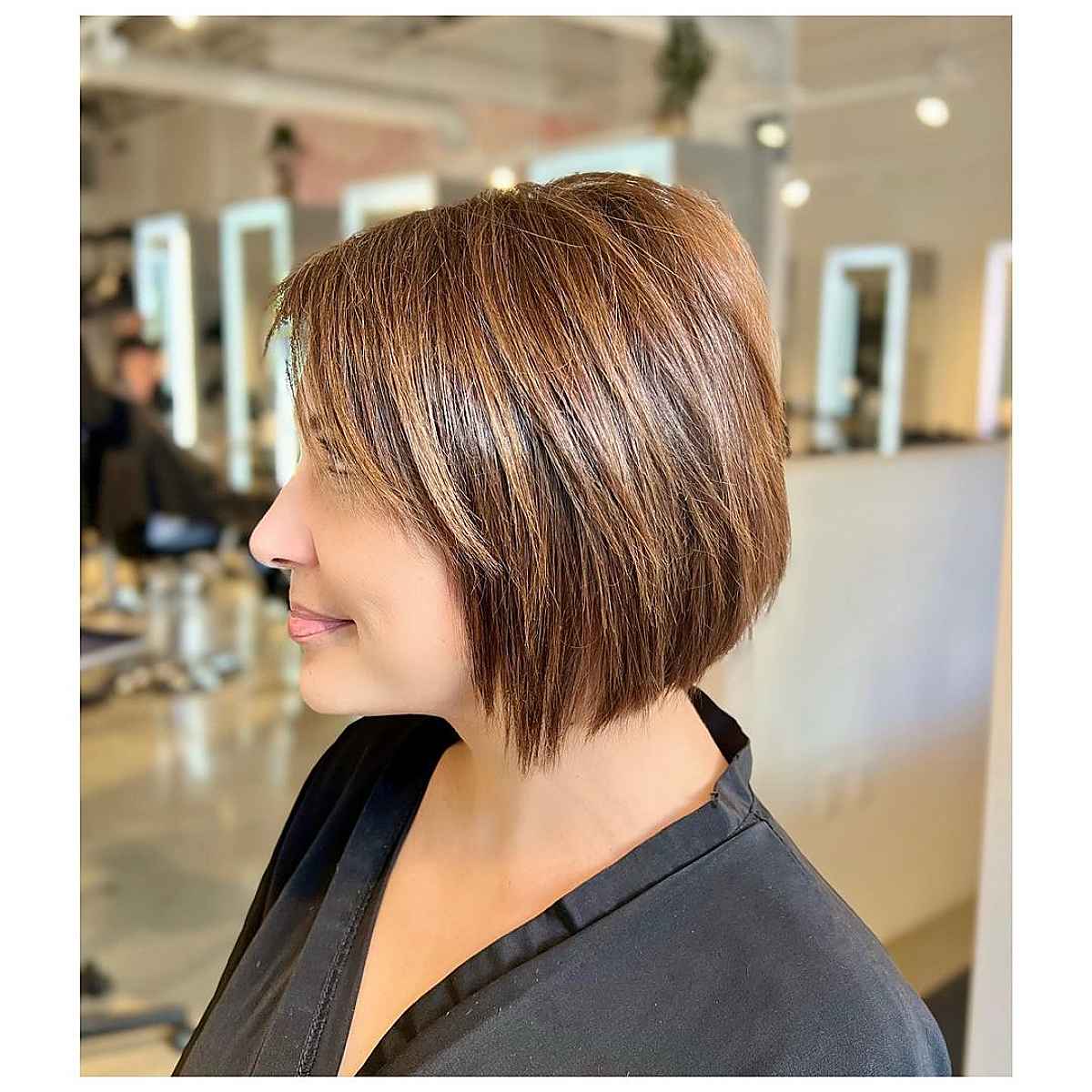 Choppy Layered Bob Hairstyle