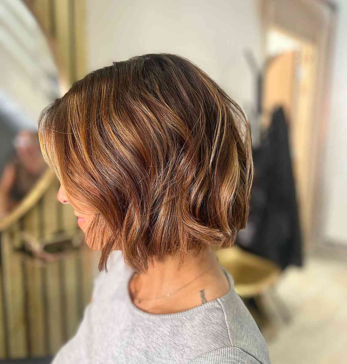 Short Choppy Bronde Bob for Fine Hair