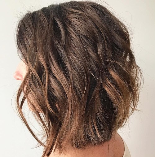 Long Wavy Textured Bob