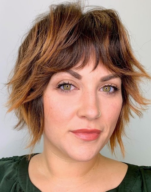 Short Choppy Cut with Highlights