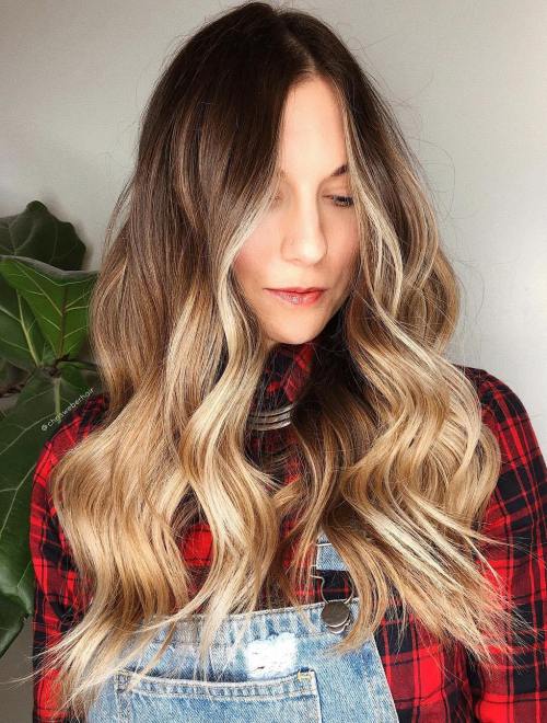 Caramel Bronde Balayage Hair