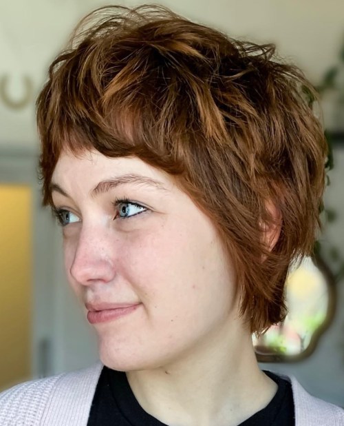 Short Pixie Shag Haircut