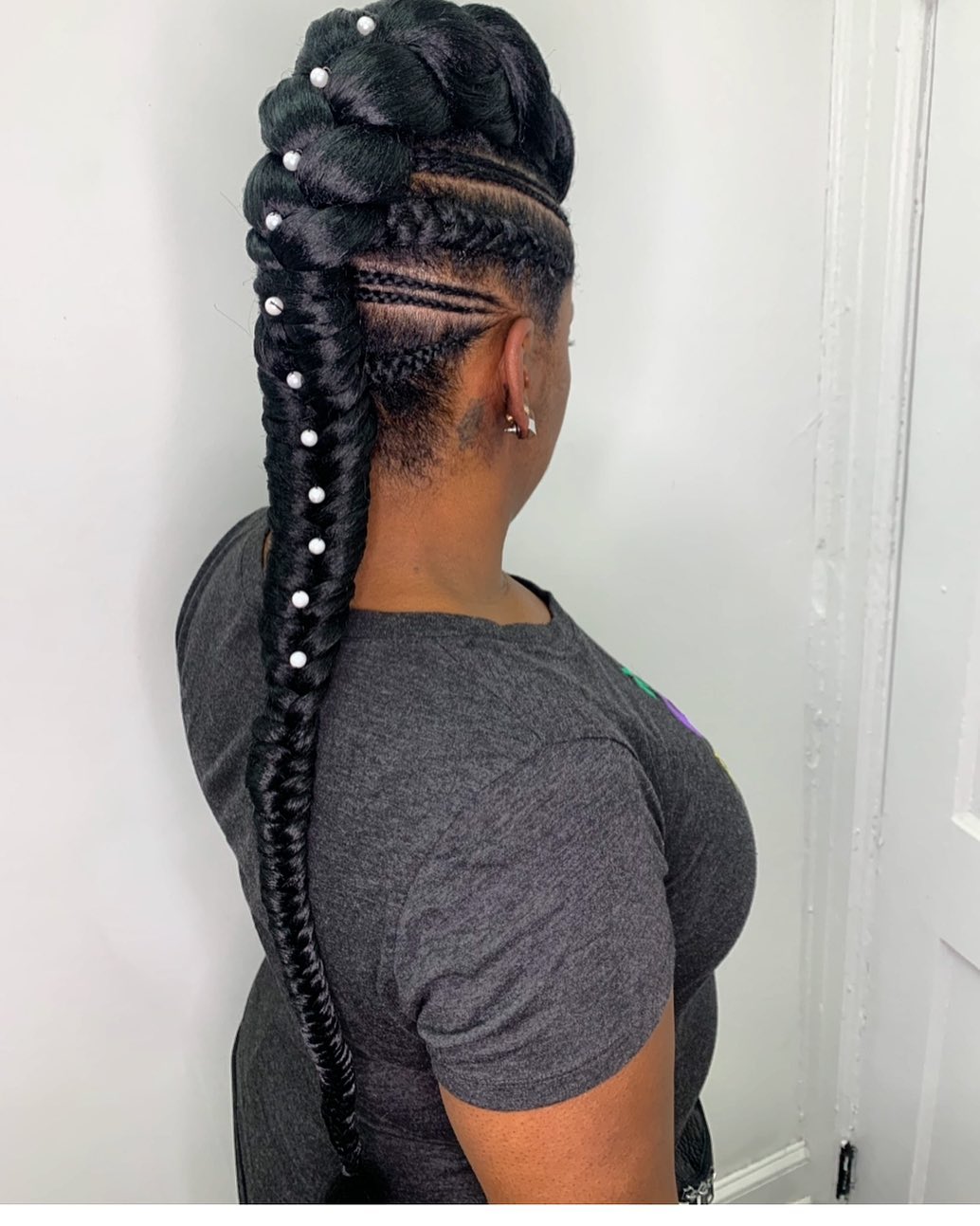 mohawk braid for an african american woman