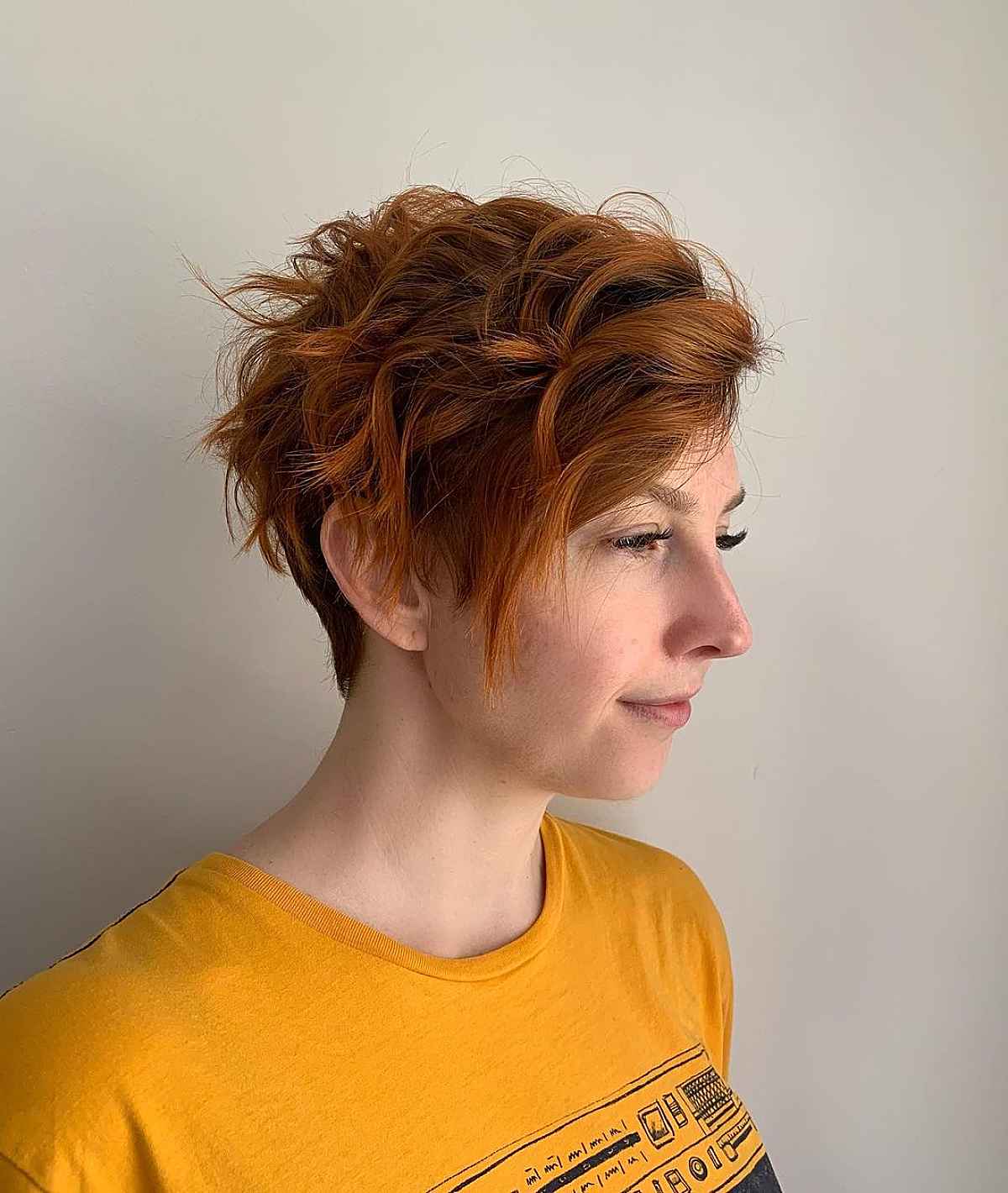 Short Wavy Pixie Cut