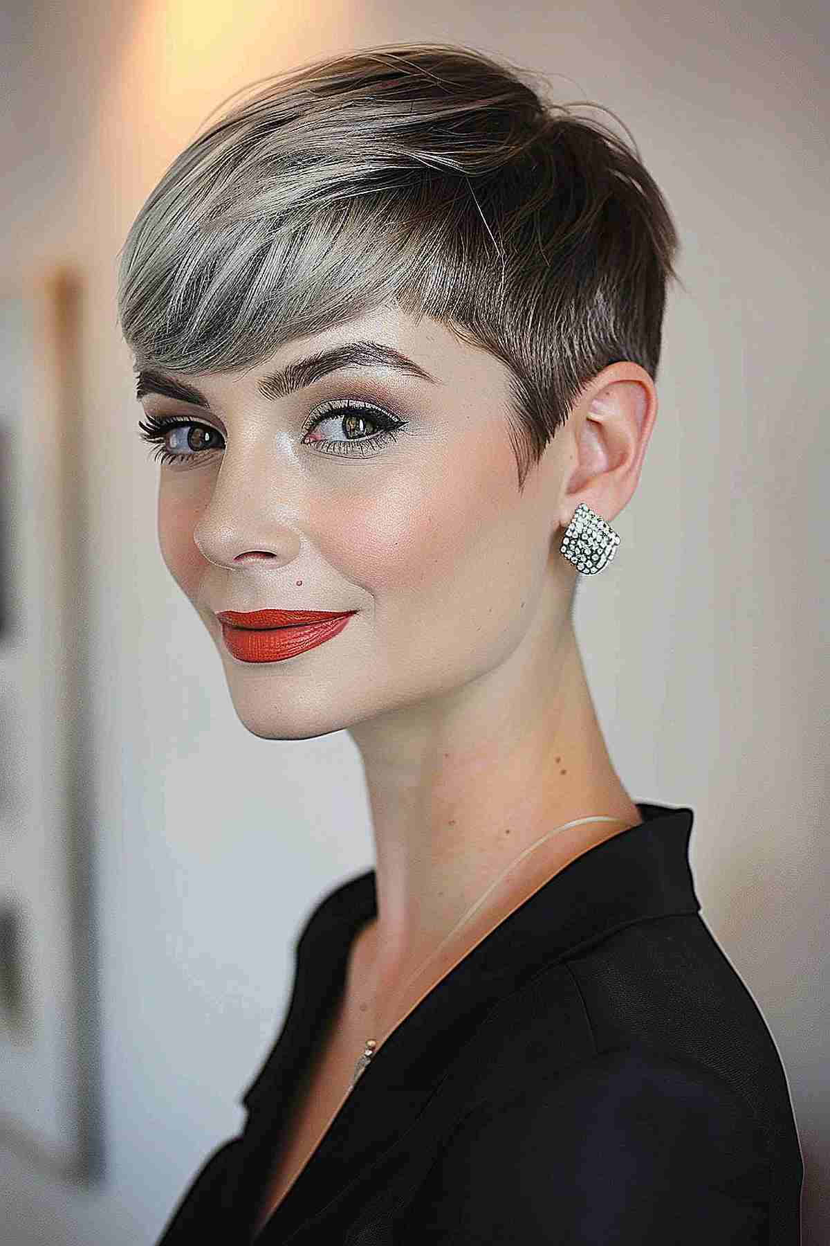 Low-Maintenance Audrey Hepburn-Inspired Pixie