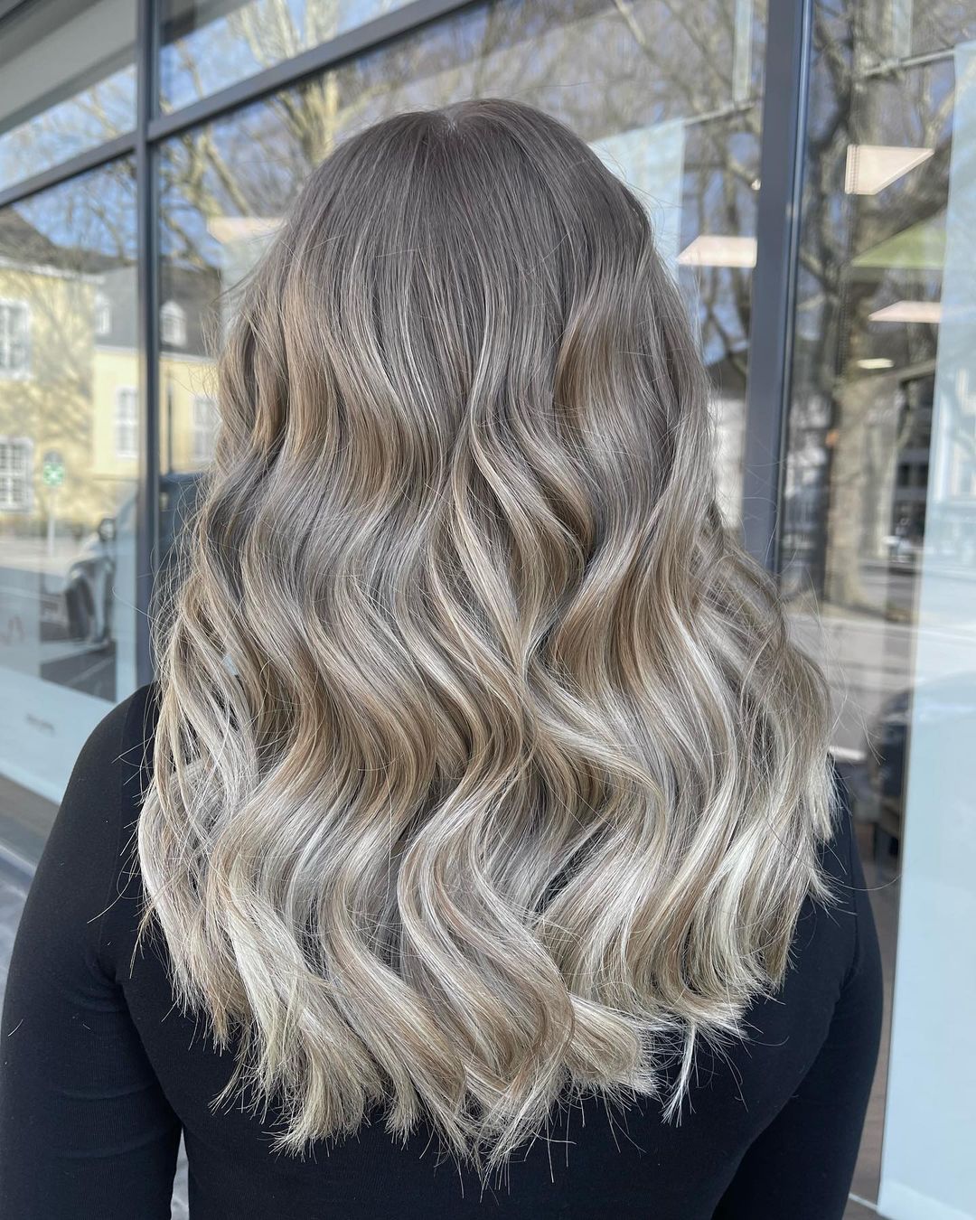 Ash Brown into Ash Blonde Babylights Color