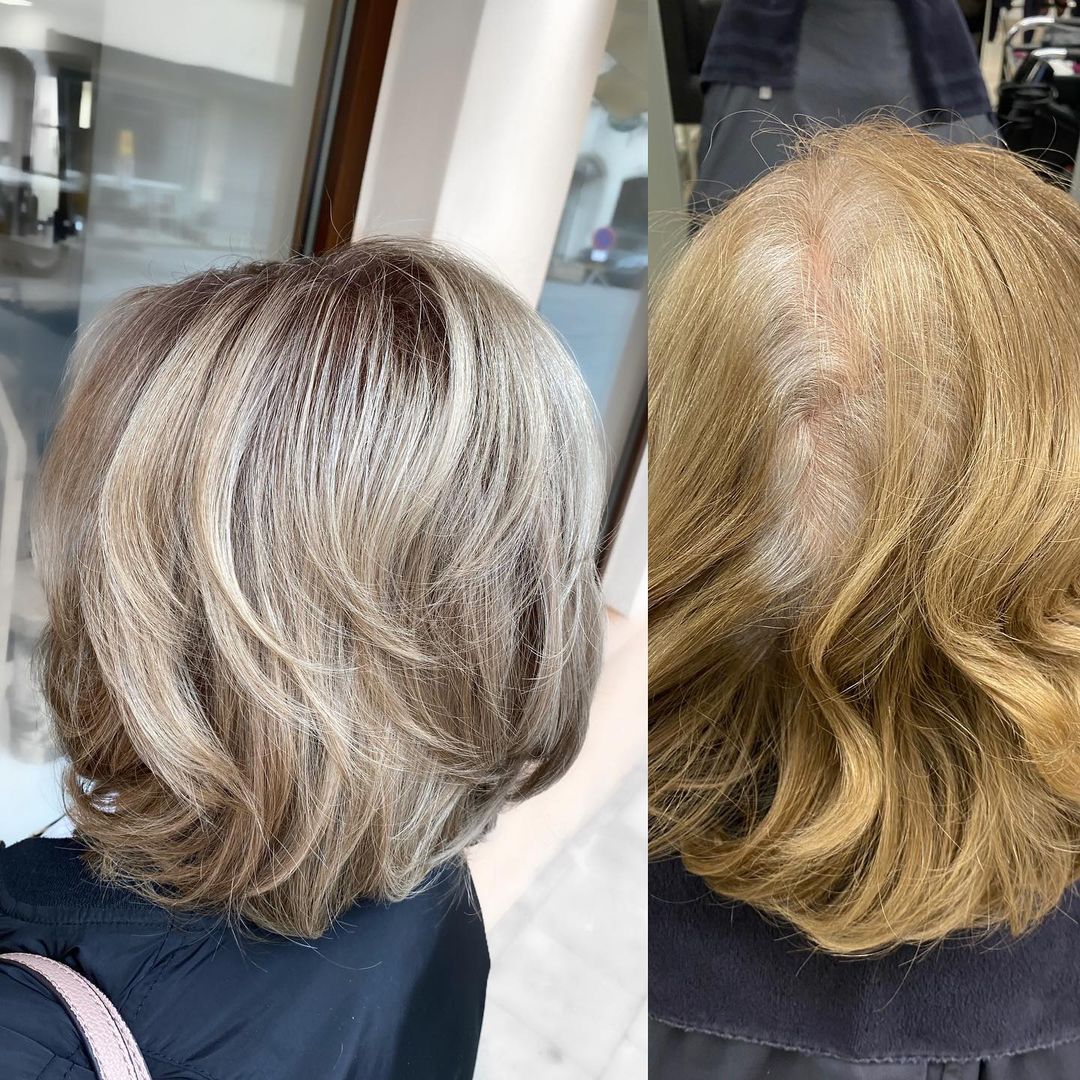 Medium Haircut for Fine Hair Over 60