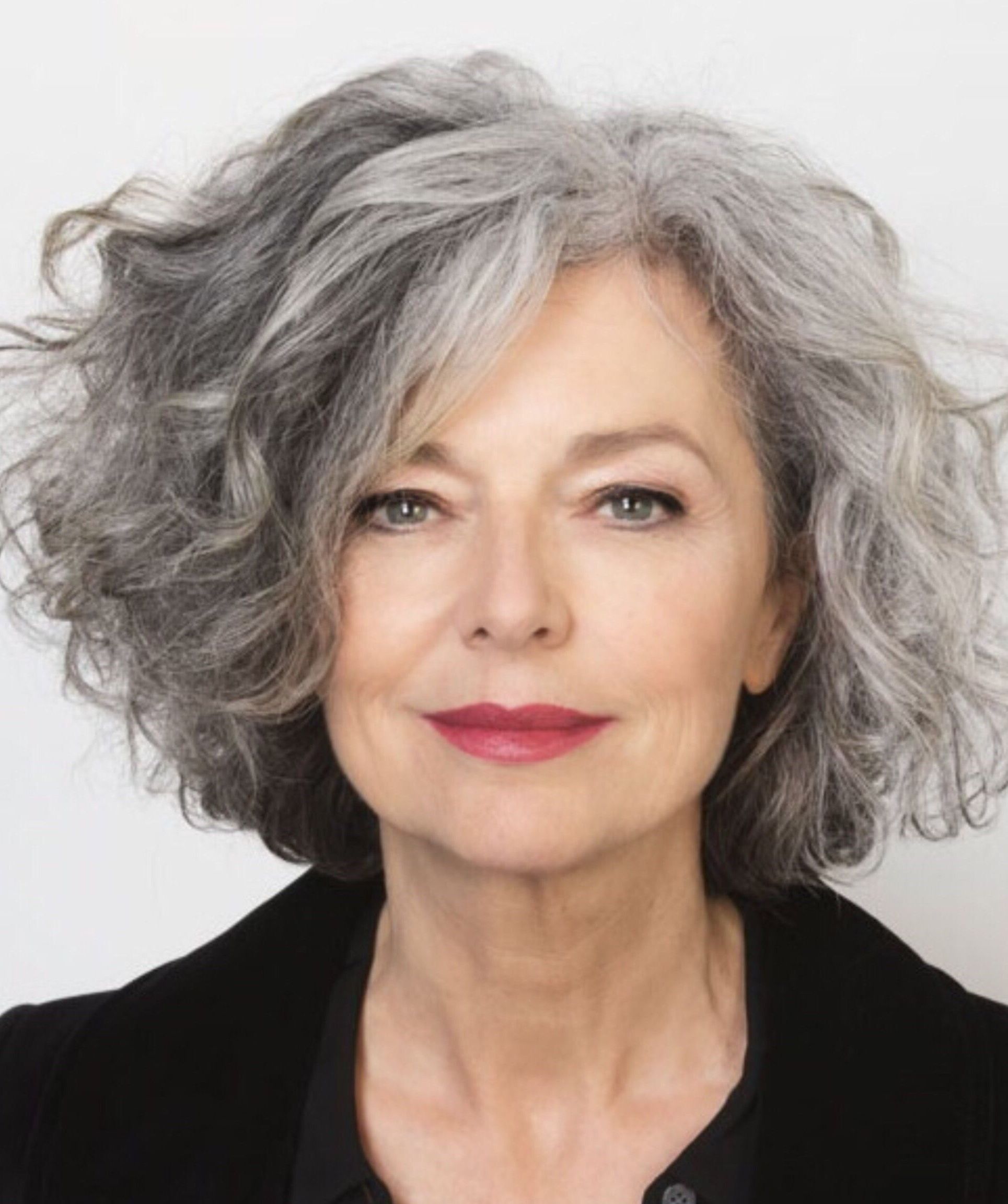 Over 60 Low-Maintenance Gray Bob