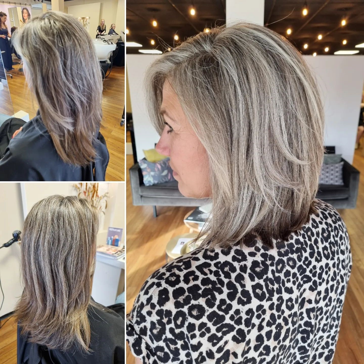 Medium Haircut with Exterior Layers